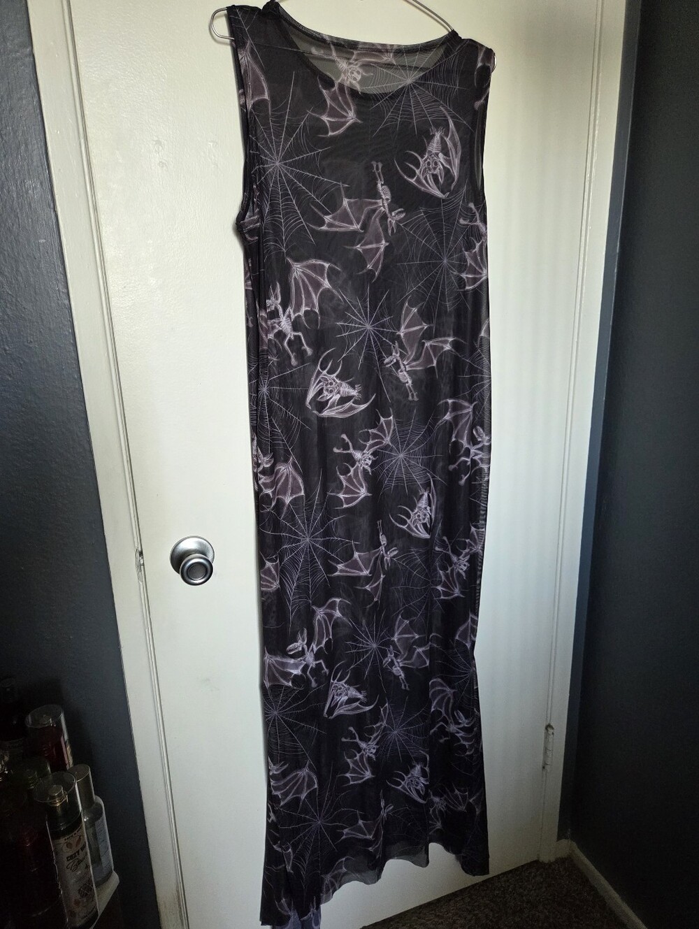 BlackMilk Bat Bones Godet Maxi Dress - Picture 5 of 6